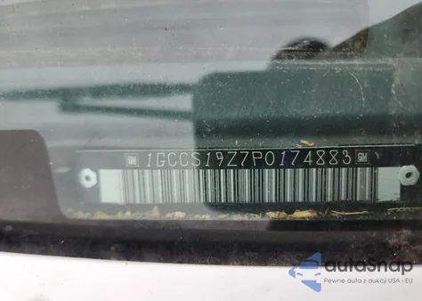 1993 Chevrolet S Truck S10 z USA, uszkodzony, nr VIN 1GCCS19Z7P0174883